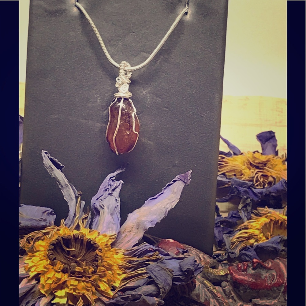 925 Egyptian Carnelian Agate necklace